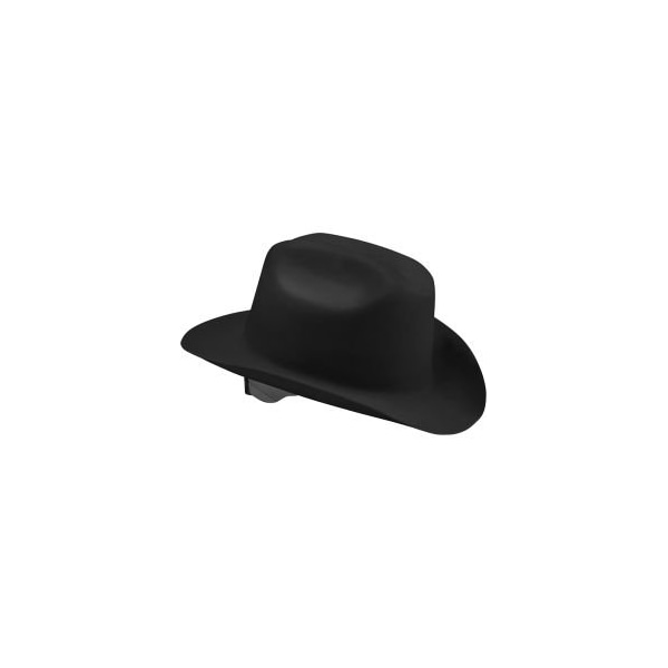 Sellstrom Manufacturing Jackson Safety Western Outlaw Safety Hard Hat, 4-Point Ratchet Suspension, HDPE, Black, 4/Case 17330 - main